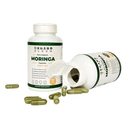 Pure Moringa supplement capsules