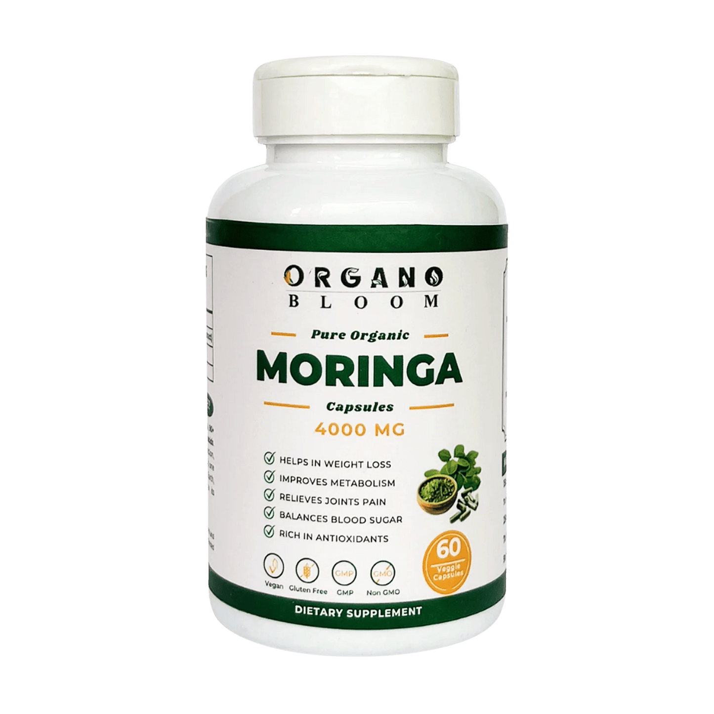 Organic Moringa Capsules 60ct