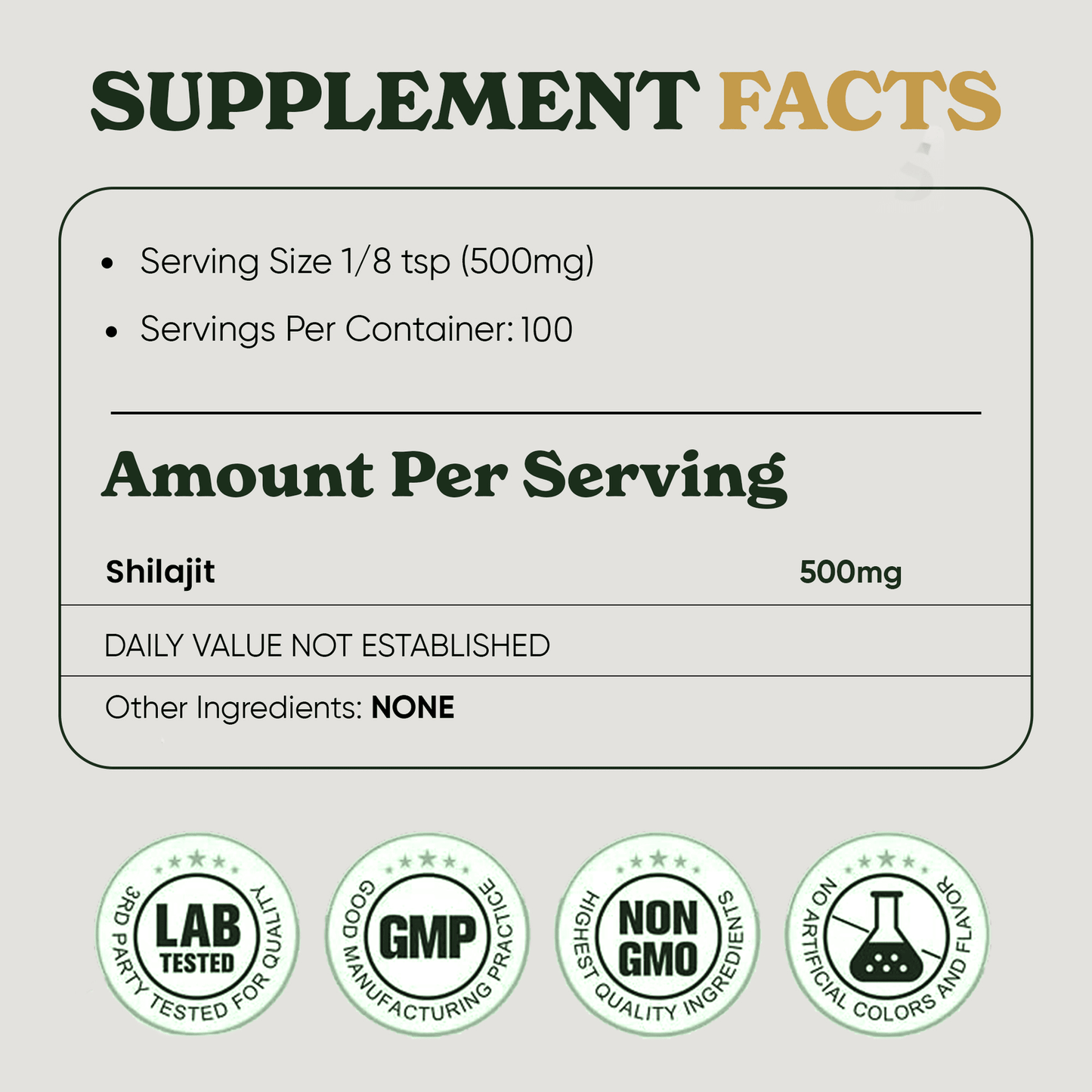 Original Shilajit resin supplement