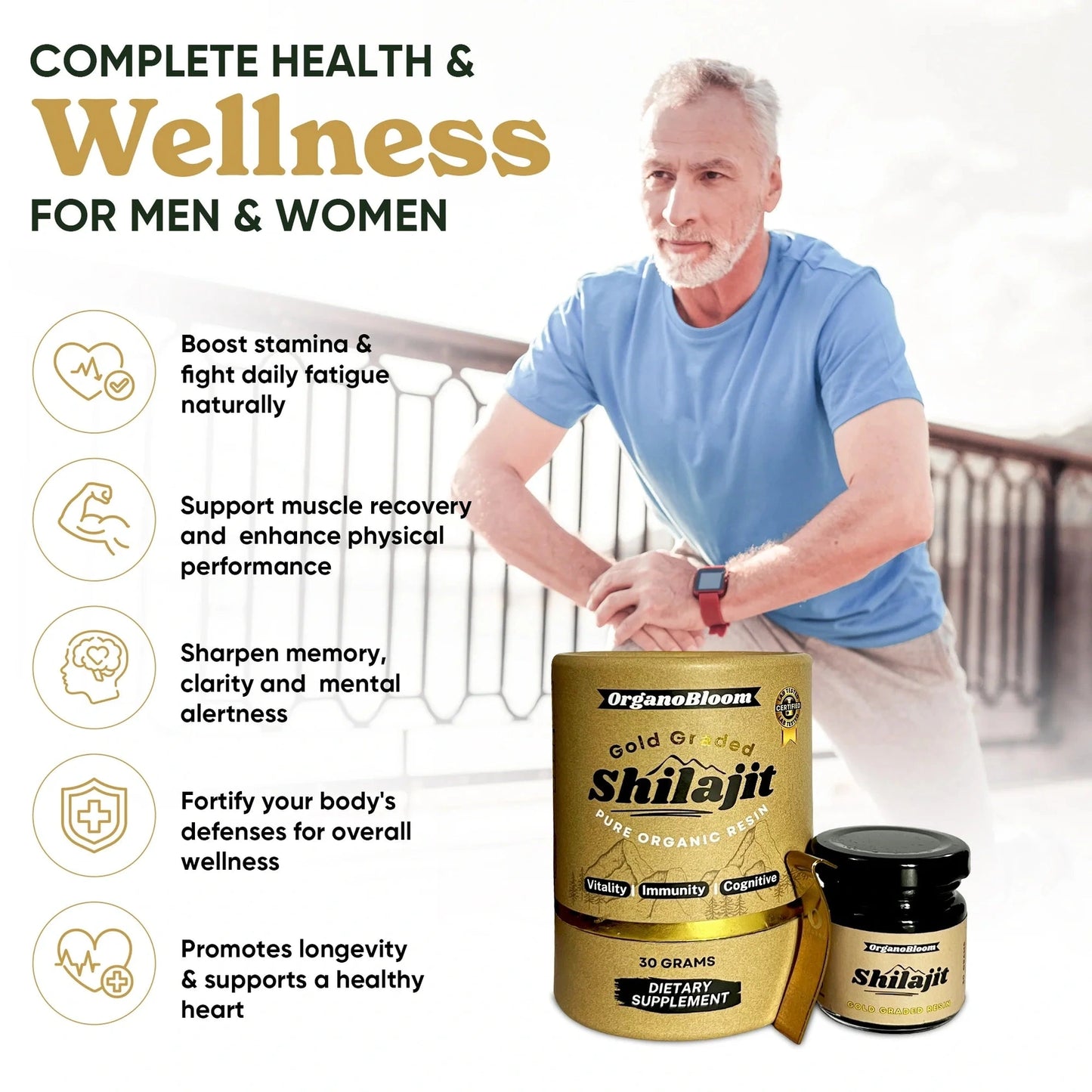 Himalayan Shilajit resin supplement